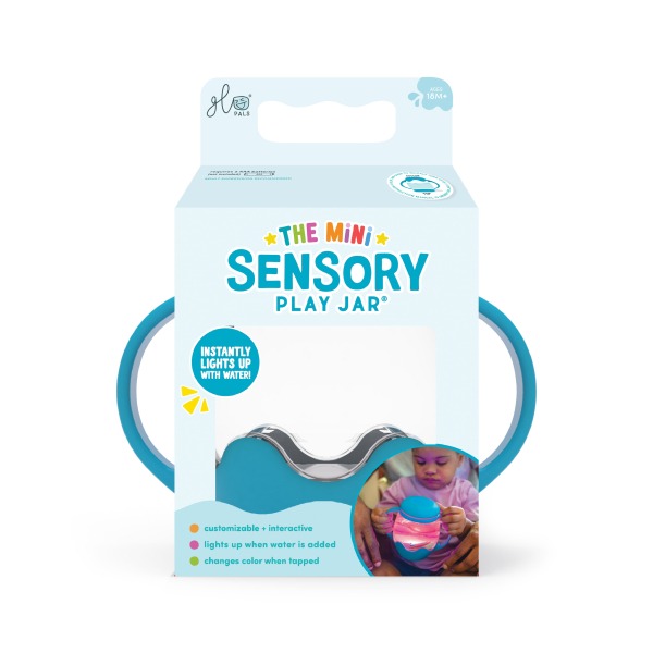 Glo Pals - Spielglas Mini Sensory Blue