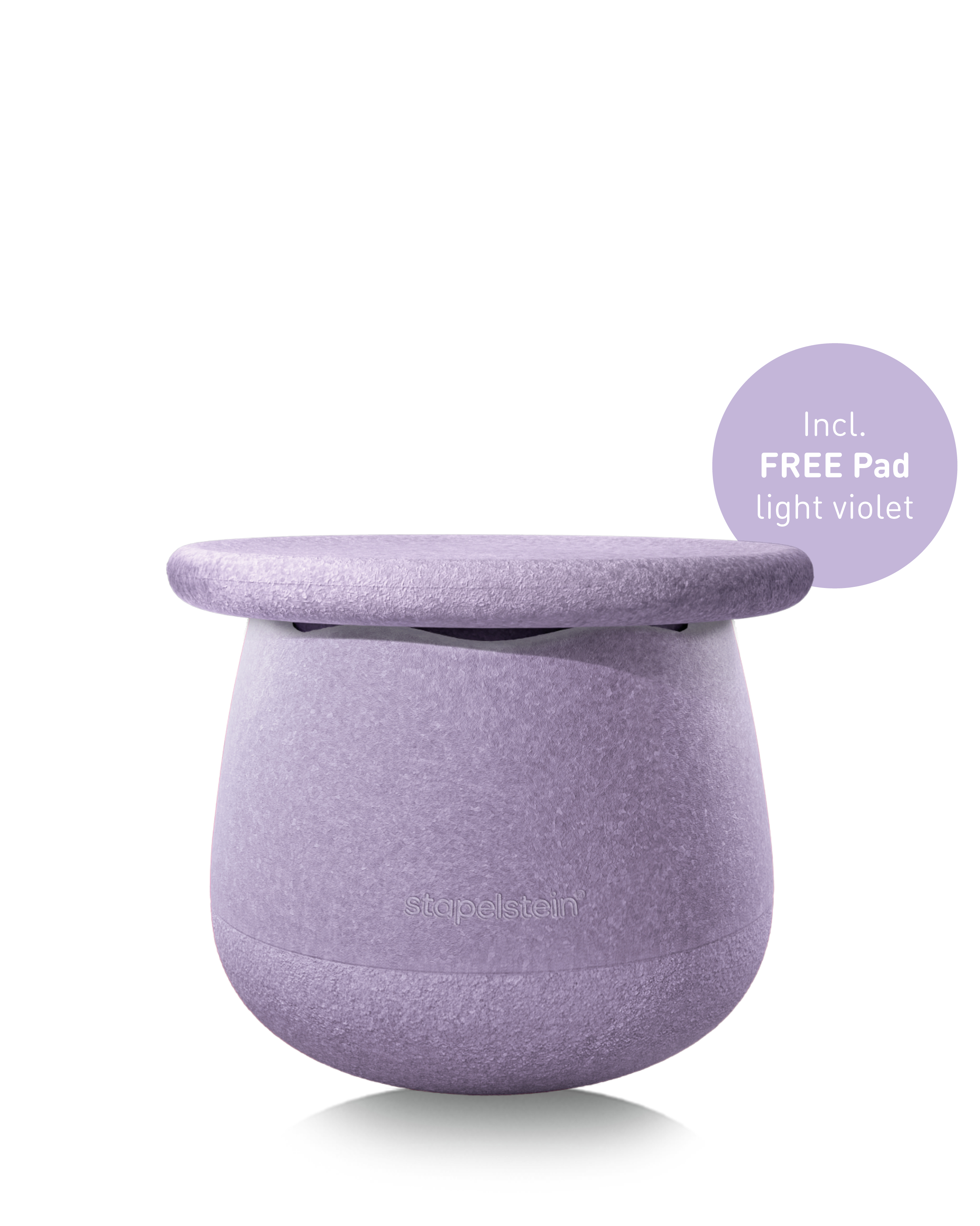 Stapelstein - Dynamic small pastell violett + gratis Pad