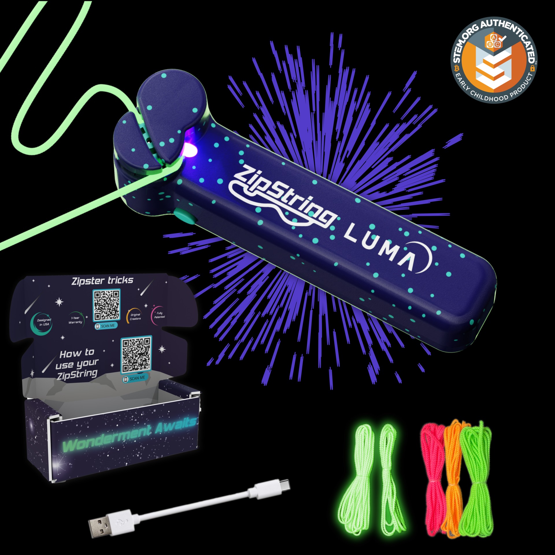 ZipString - Luma GLOW IN THE DARK