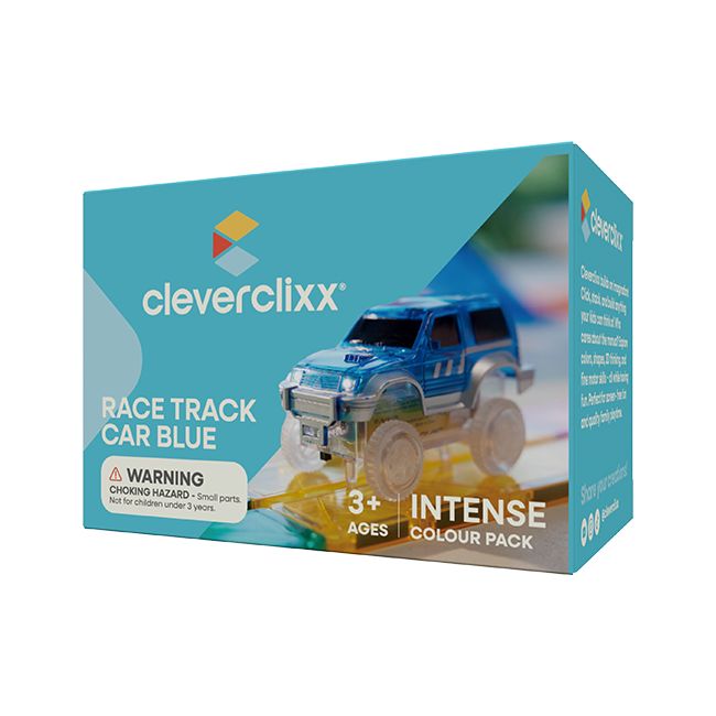 CleverClixx - Spielzeugauto Race Track Car Blue