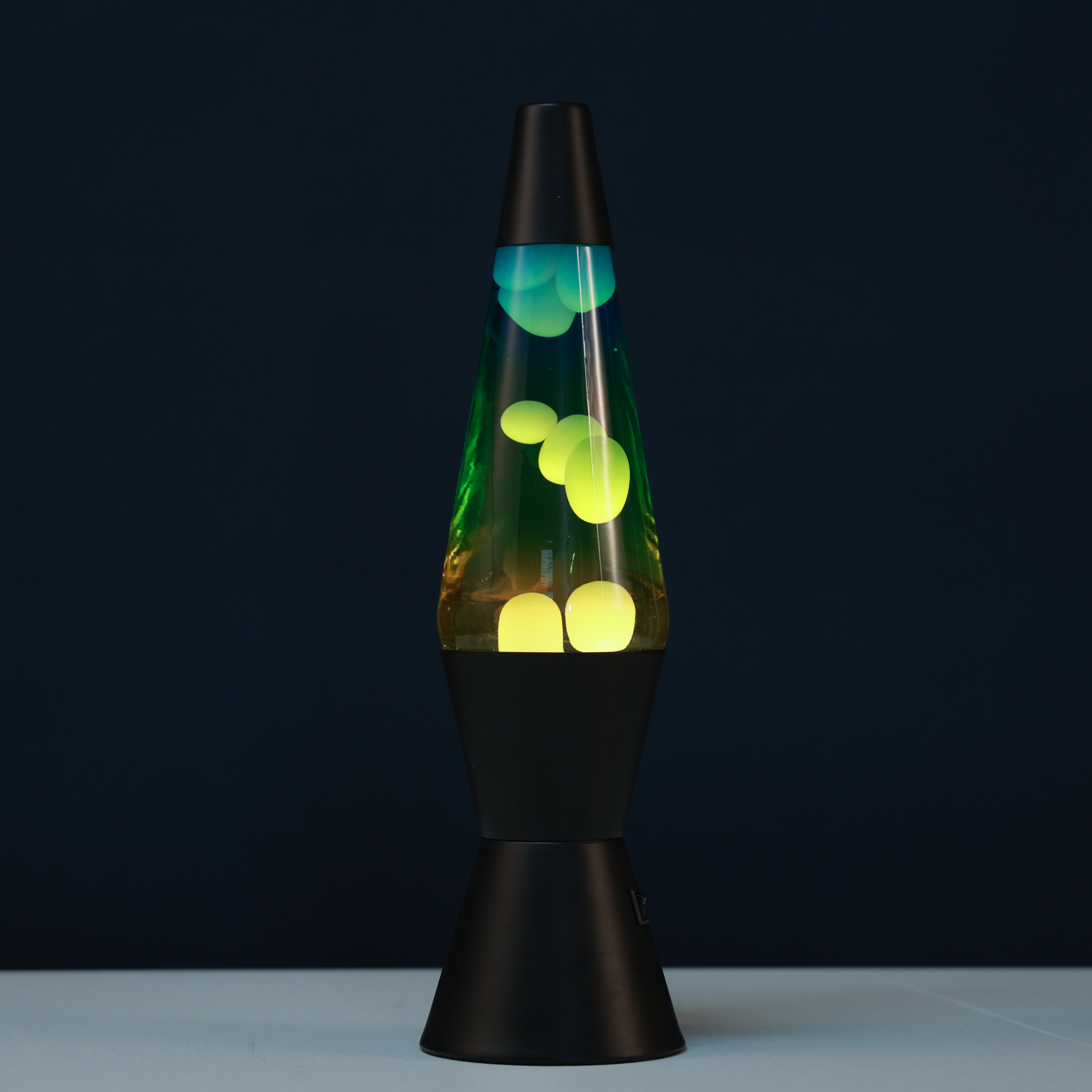 itotal - Lavalampe LED Spaceship schwarz/gelb/blau