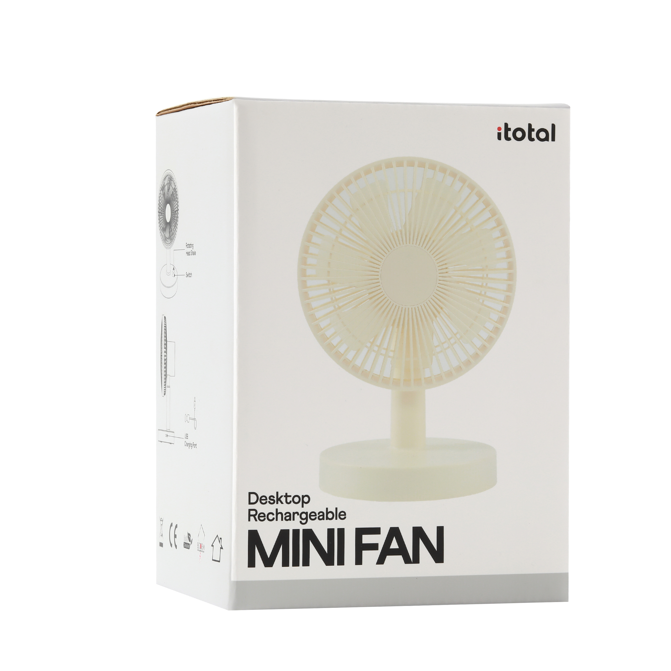 itotal - Tischventilator weiß