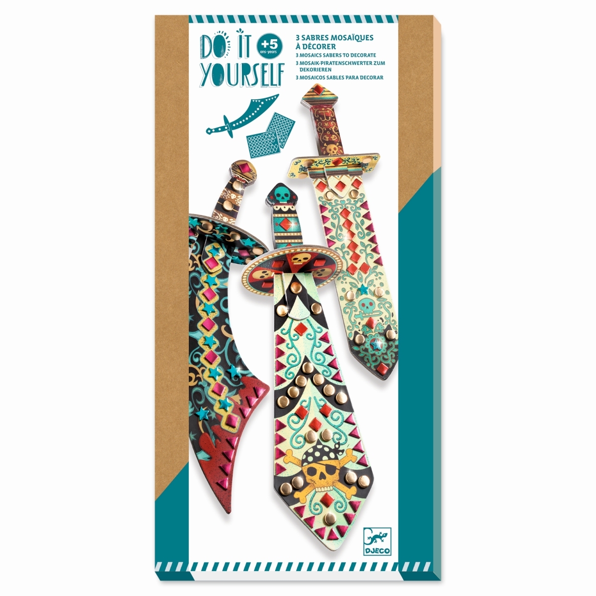 Djeco - DIY Mosaik Piratenschwert "Wie ein Pirat"