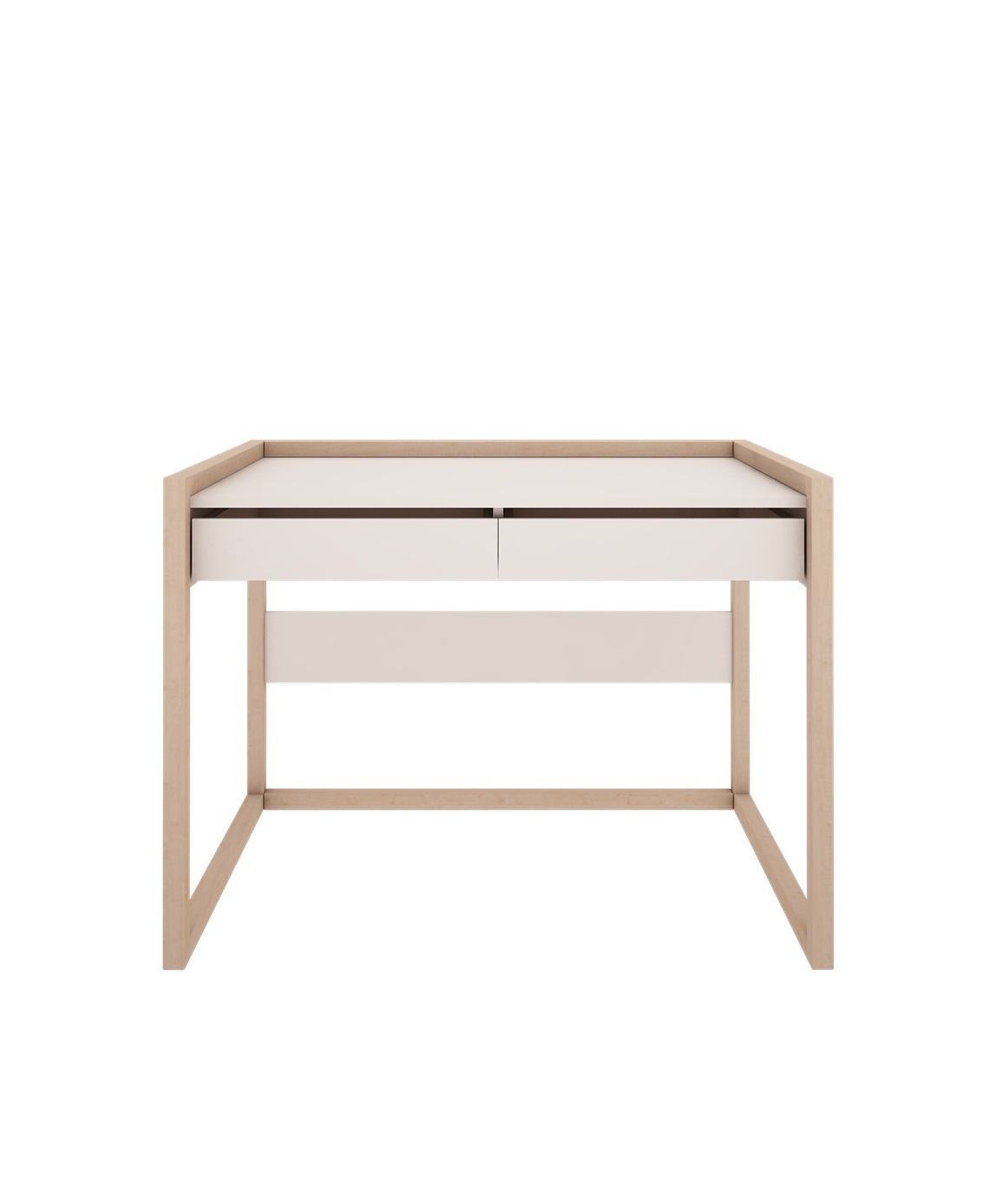 Wood Luck - Schreibtisch Basic off-white