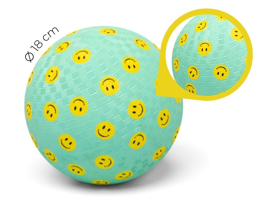 Little L - Ball aus Naturkautschuk "Smiley" ⌀18cm