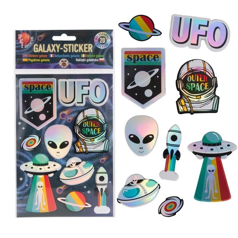 Trendhaus - SPACE ADVENTURE Galaxy Sticker Holographie
