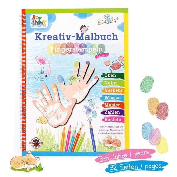 Trendhaus - Fingerstempel Kreativ-Malbuch