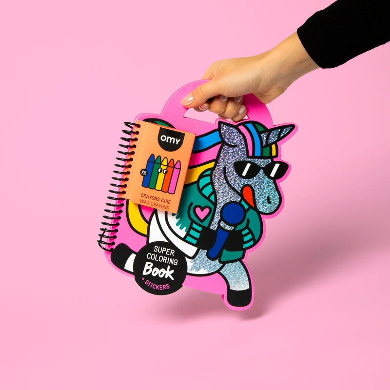 omy - Super Mal- & Stickerbuch Einhorn LILY 