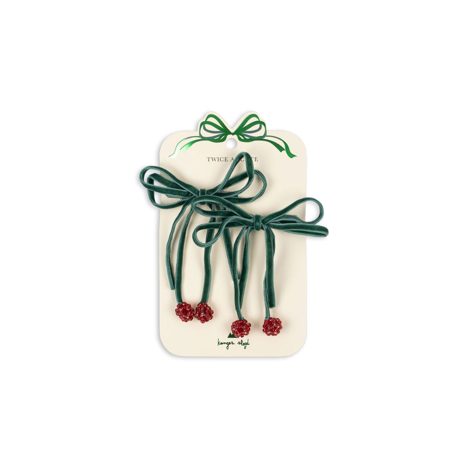 konges slojd - Haarspangen Cherry Bow