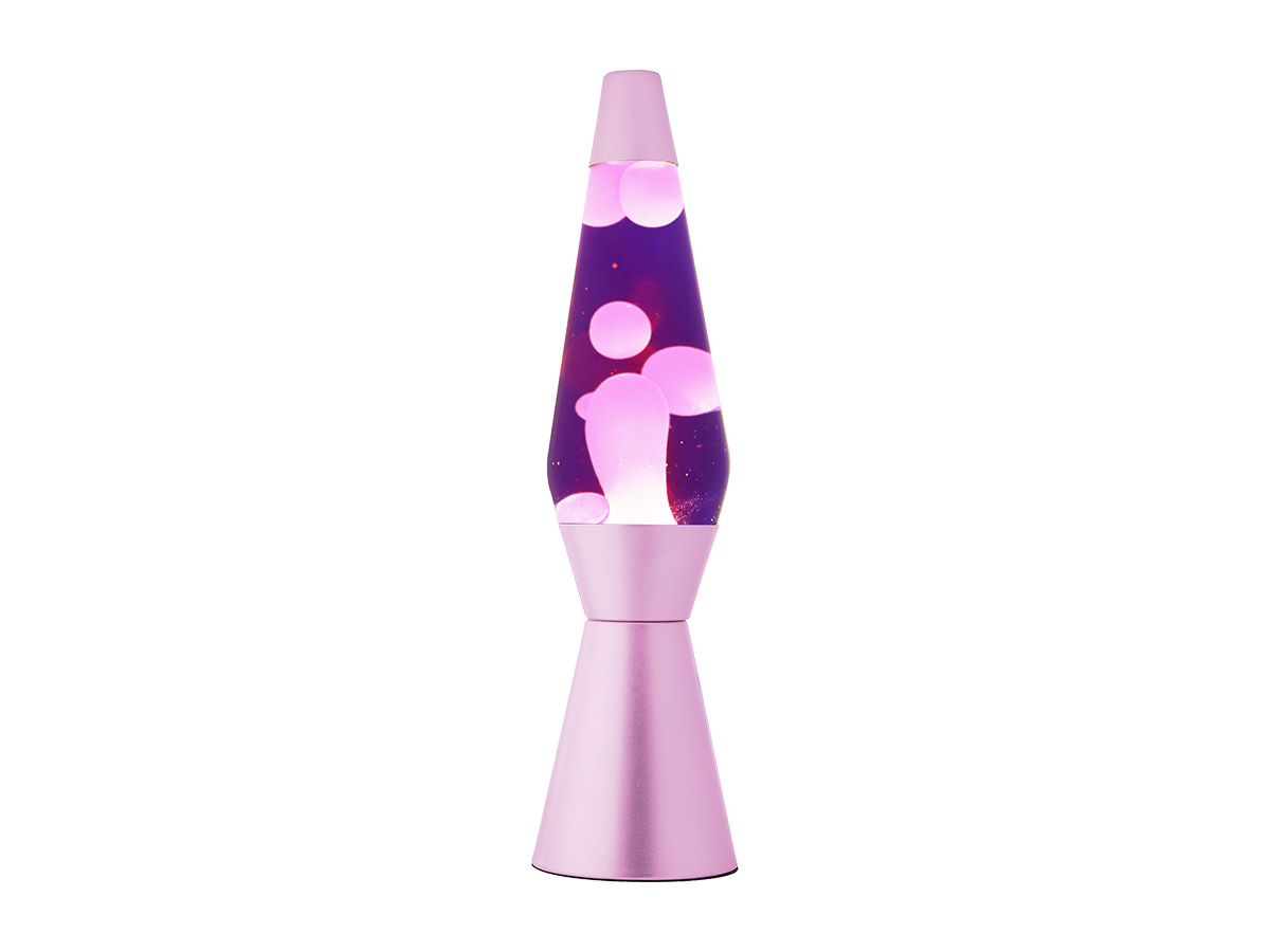 itotal - Lavalampe Spaceship violett/rosa