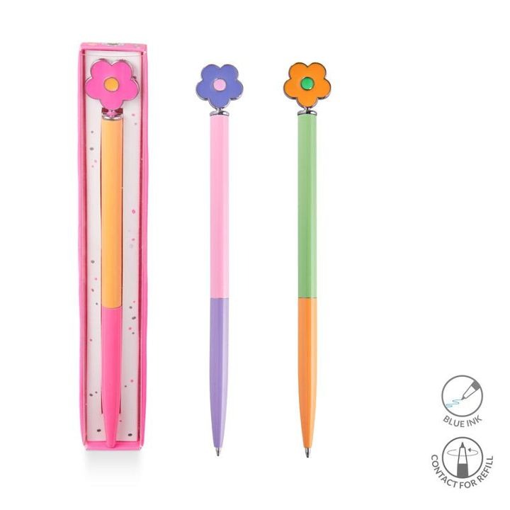 Trendhaus - GOOD FEELINGS Metall-Kugelschreiber Flower-Power 1 St.