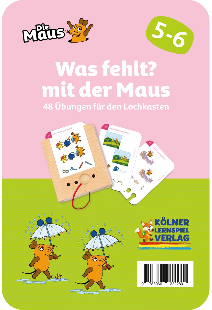 Kölner Lernspielverlag - Was fehlt mit der Maus 5-6