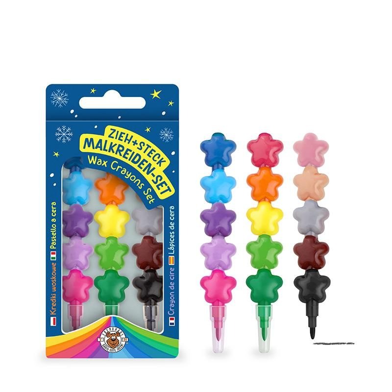 Trendhaus - MAGIC MOMENTS Wachsmalkreide Zieh- & Steck 3er-Set Trendhaus - MAGIC MOMENTS Wachsmalkreide Zieh- & Steck 3er-Set