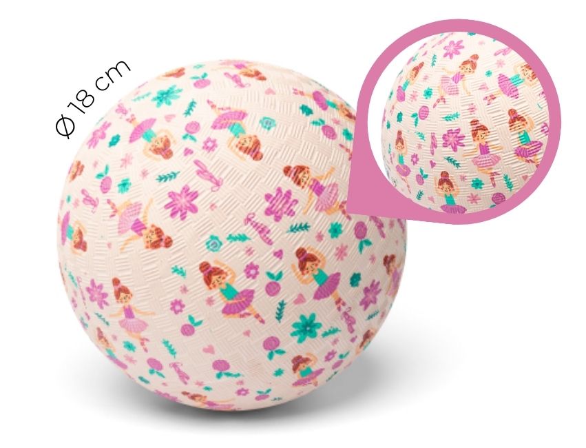 Little L - Ball aus Naturkautschuk "Ballerina" ⌀18cm
