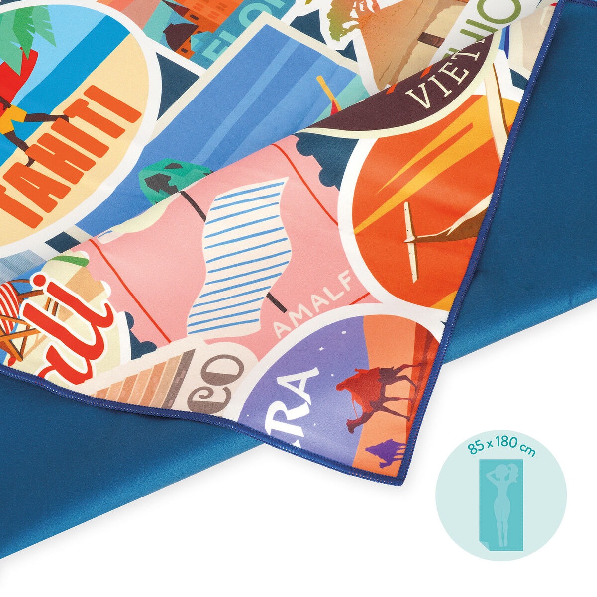 Legami - Handtuch aus Mikrofaser Travel Stickers