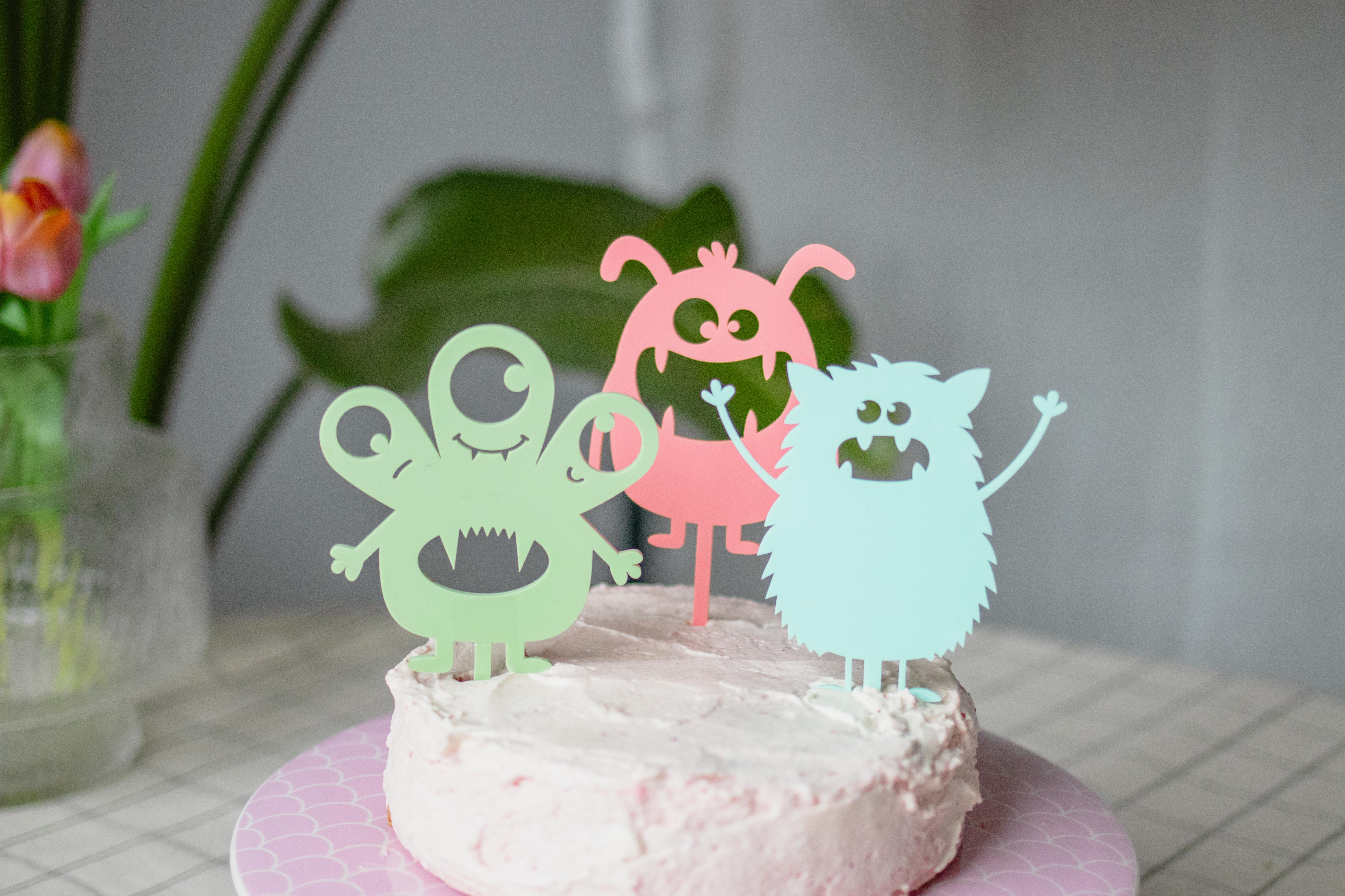 Invy Design - Cake Topper "Monster" 3er Set
