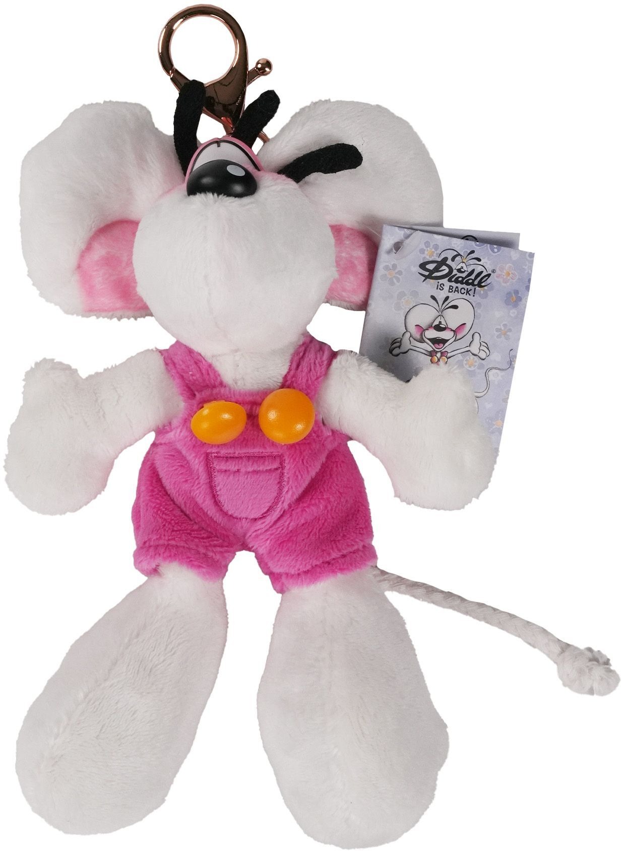 Diddl - Schlüsselanhänger Diddl rosa Latzhose
