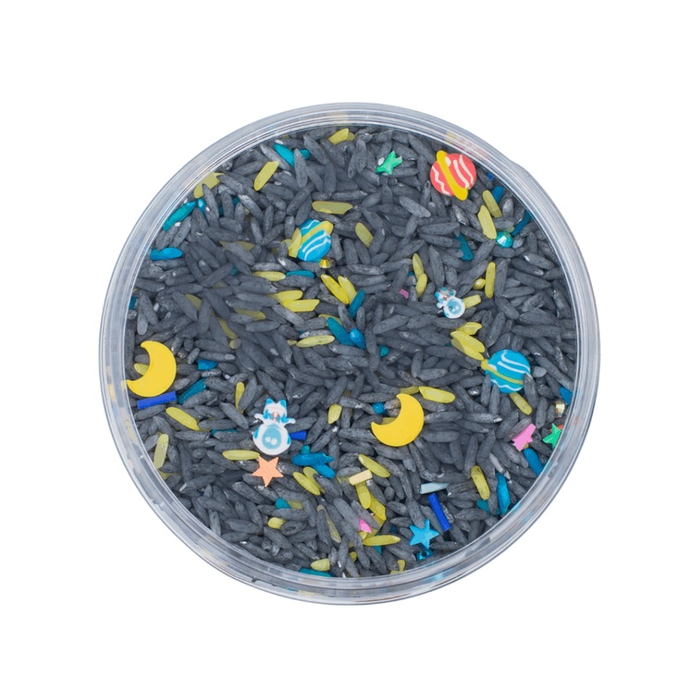 Leukmetletters - Sensorikspielzeug Play Rice 400g Raum-Mix