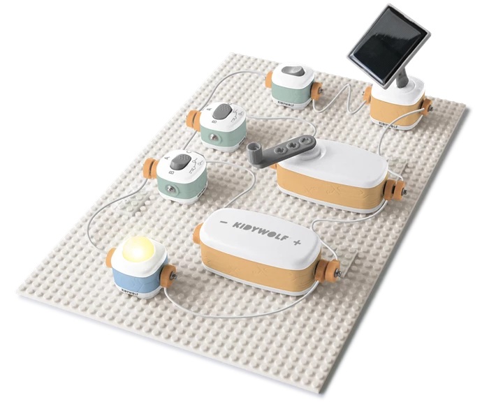 KIDYWOLF - Elektrizität-Experimentierkasten 18-tlg.