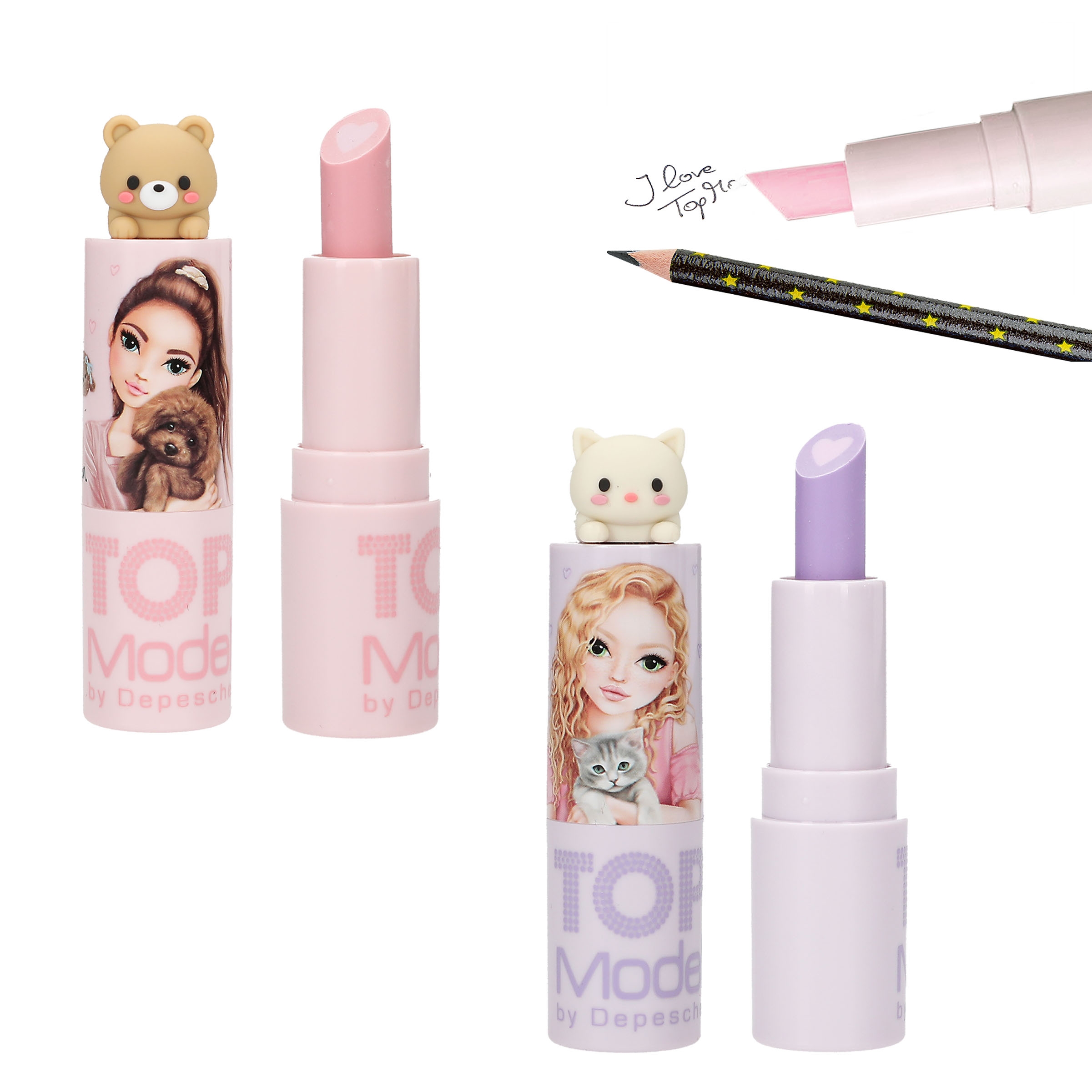 TOPModel - Lippenstift-Radierer mit Topper