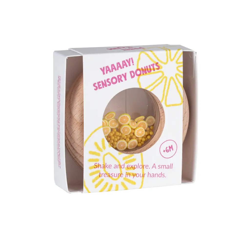 PETIT BOUM - Sensorikspielzeug "Donut Lemons"