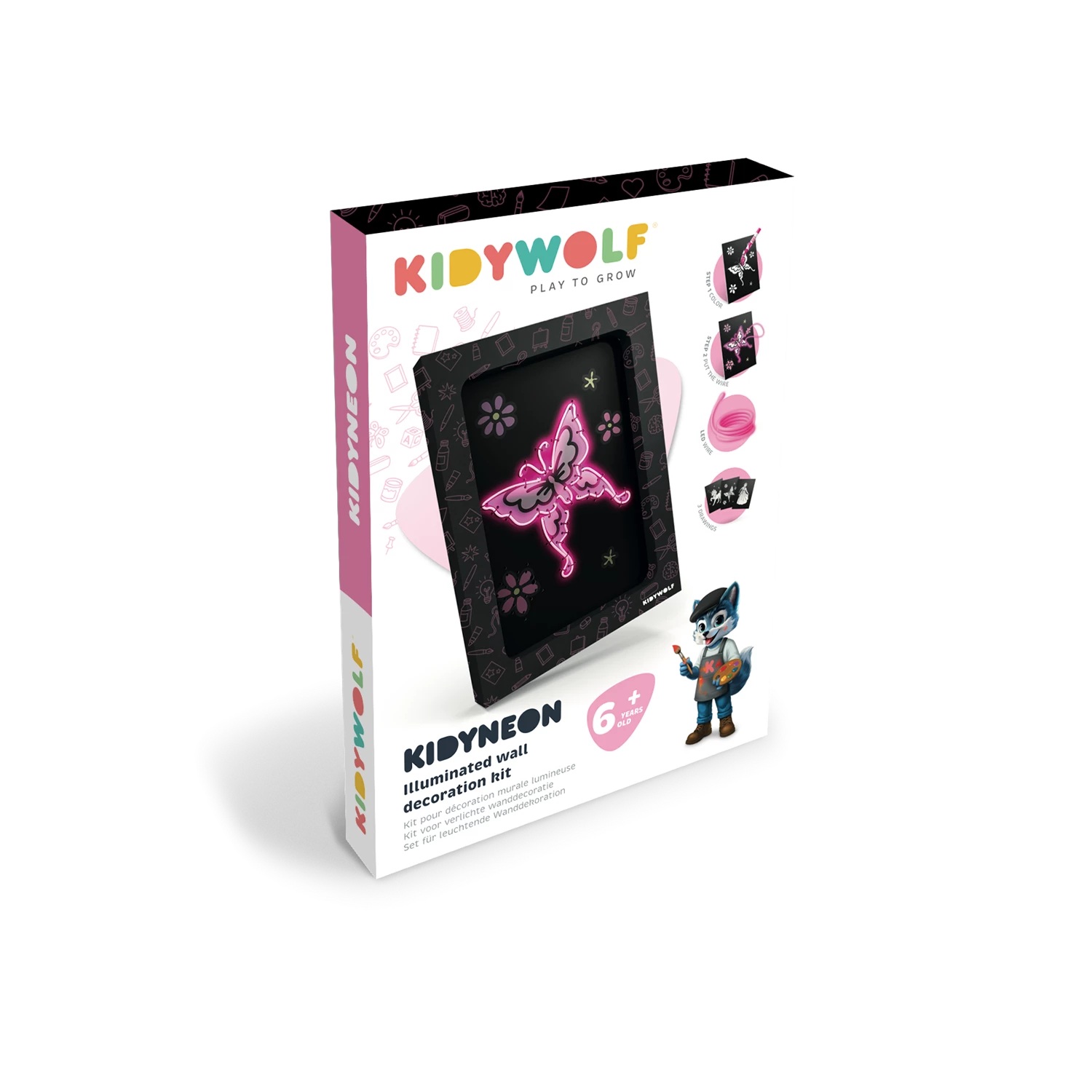 KIDYWOLF - Leuchtendes Wandbild Kidyneon: Prinzessin