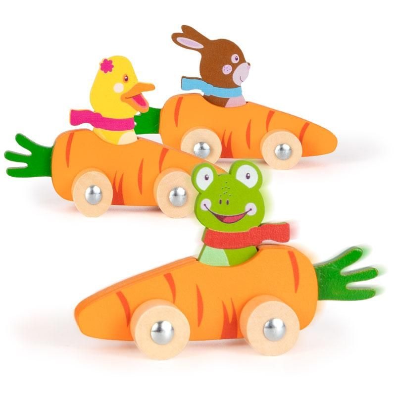 Trendhaus - TOMMY & FRIDA Holzflitzer, 3-fach sortiert