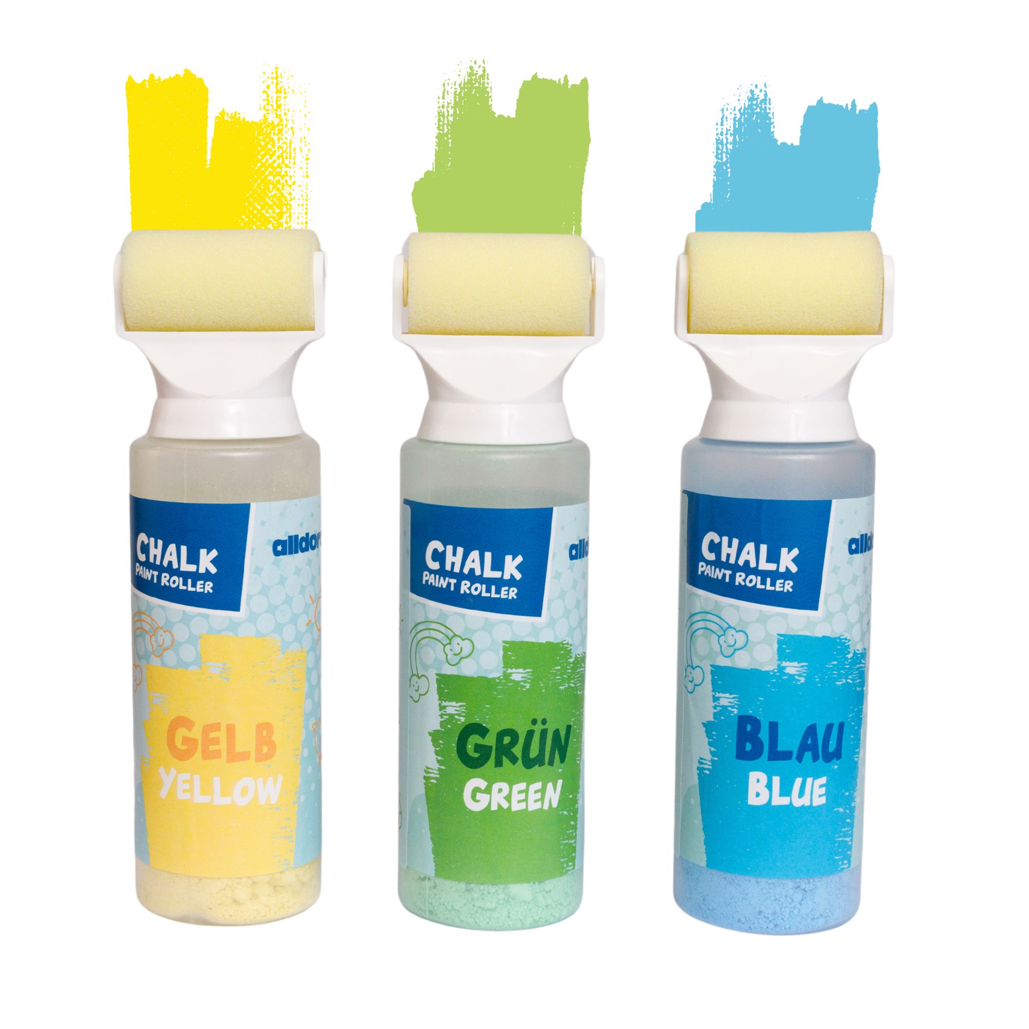 alldoro - Straßenmalkreide Roller 3er-Set