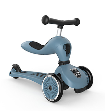 Scoot & Ride - Laufrad/Scooter Highwaykick 1 steel