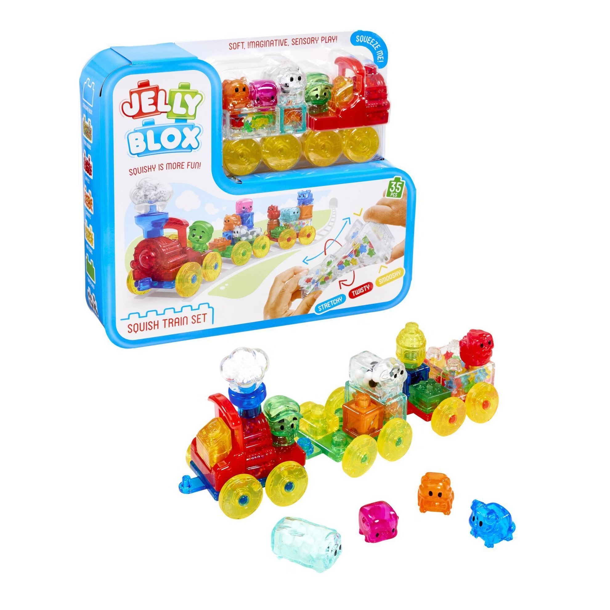 Goliath Toys - Jelly Blox Squish Train Set