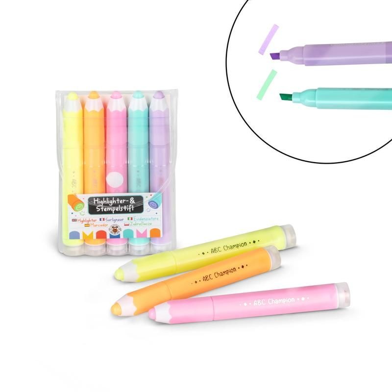 Trendhaus - ABC CHAMPIONS Highlighter- & Stempelstift