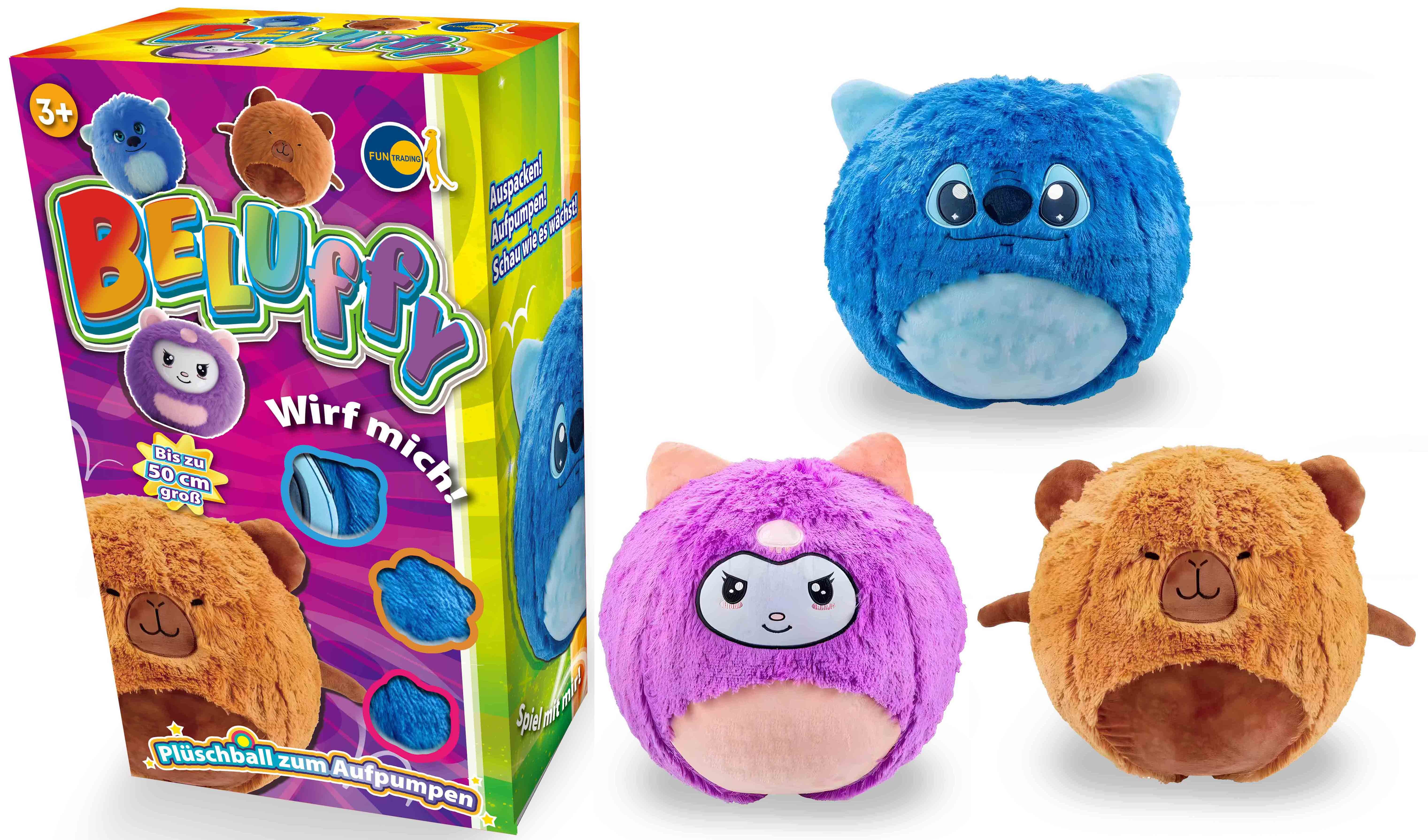 Fun Trading - aufblasbare Plüschbälle Beluffy 50 cm