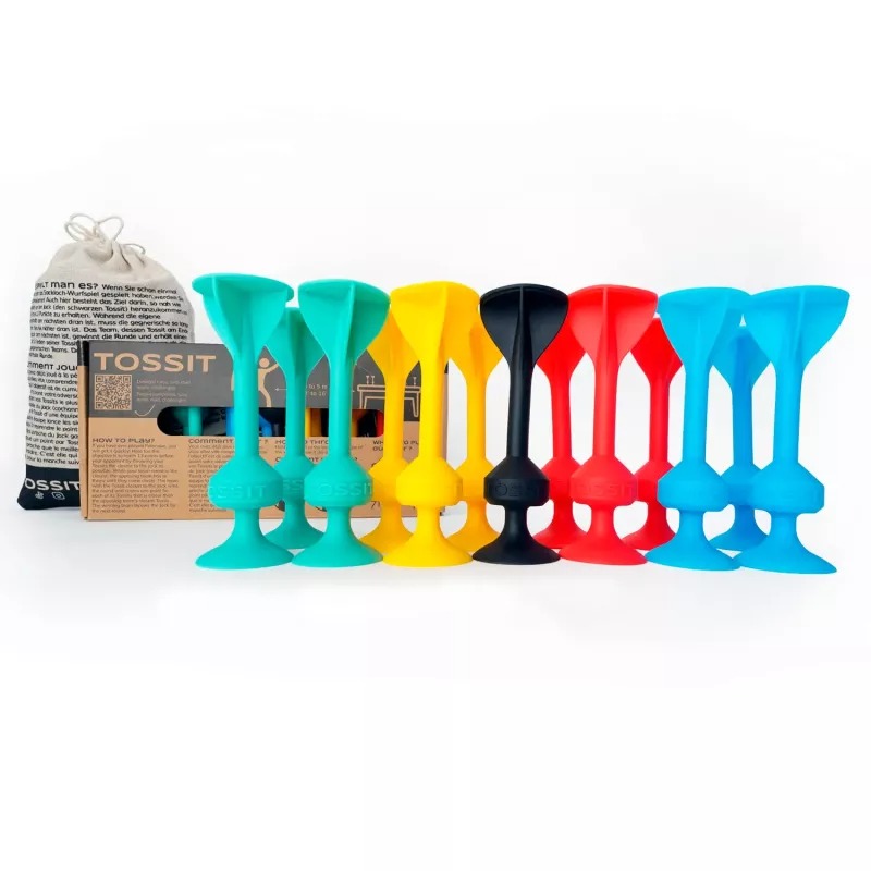 Tossit - Family Pack rot / türkis / hellblau / gelb 