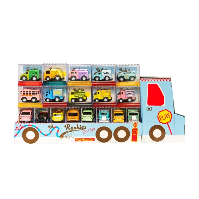 Rookies - Spielzeugauto: Pull Back Mini Flitzer