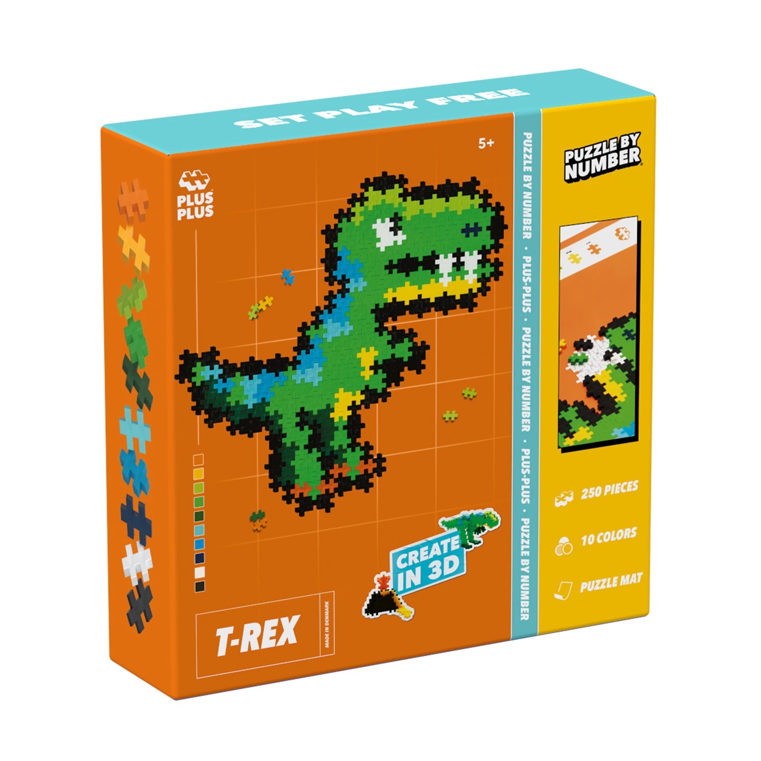 PLUS PLUS - Kreativ Bausteine  250 Stück Puzzle T-Rex
