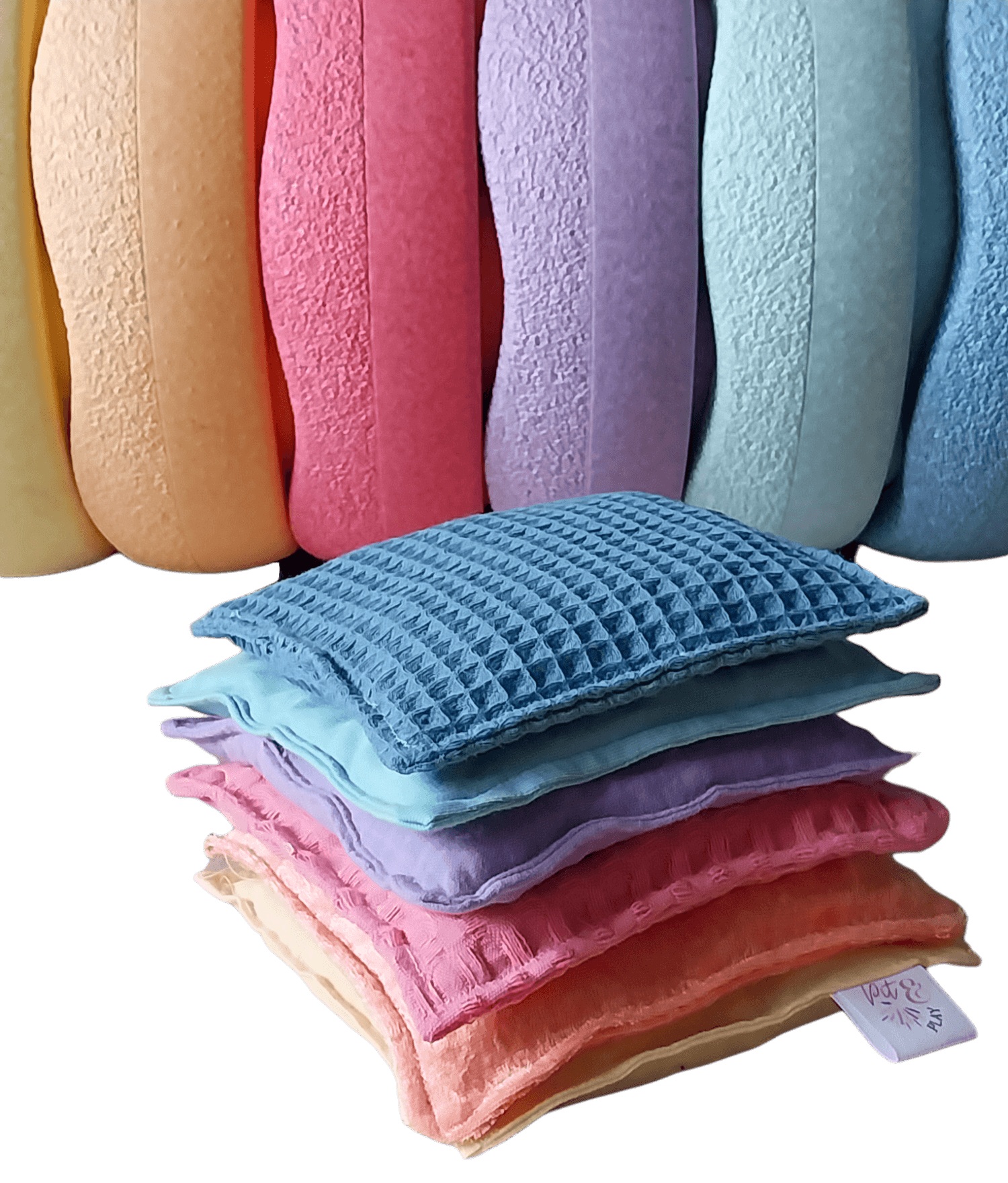 Pit & PLAY - Sensorik-Säckchen Regenbogen pastell