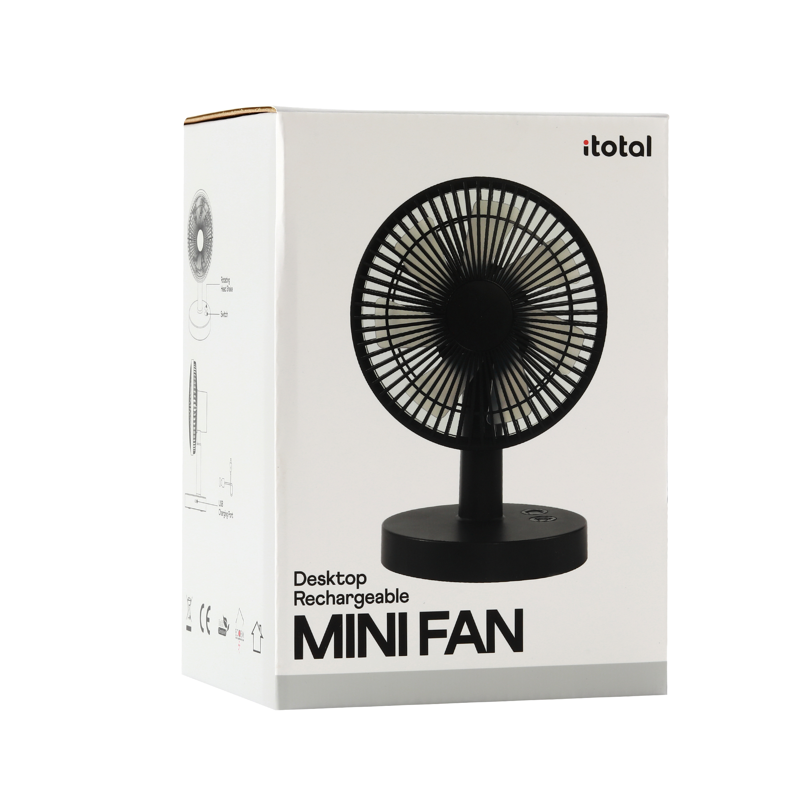 itotal - Tischventilator schwarz