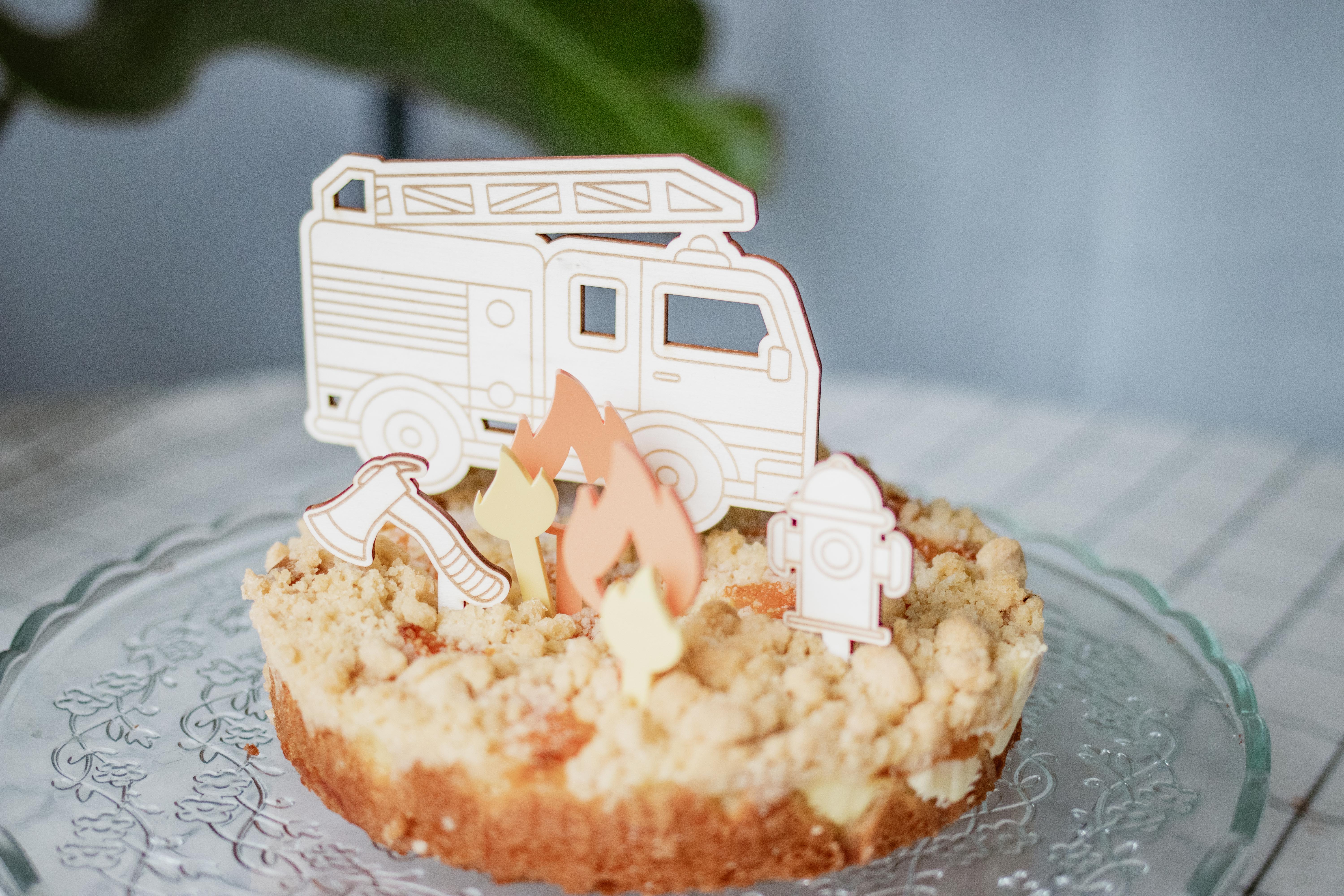 Invy Design - Cake Topper "Feuerwehr" 7er Set