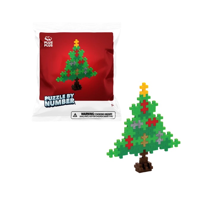 PLUS PLUS - Kreativ Bausteine Puzzle Weihnachtsbaum 40 Teile