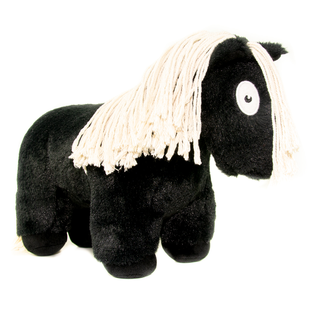 zwartwitte-manen-wit-1 Crafty Ponies - Kuschelpferd 48cm schwarz/weiß