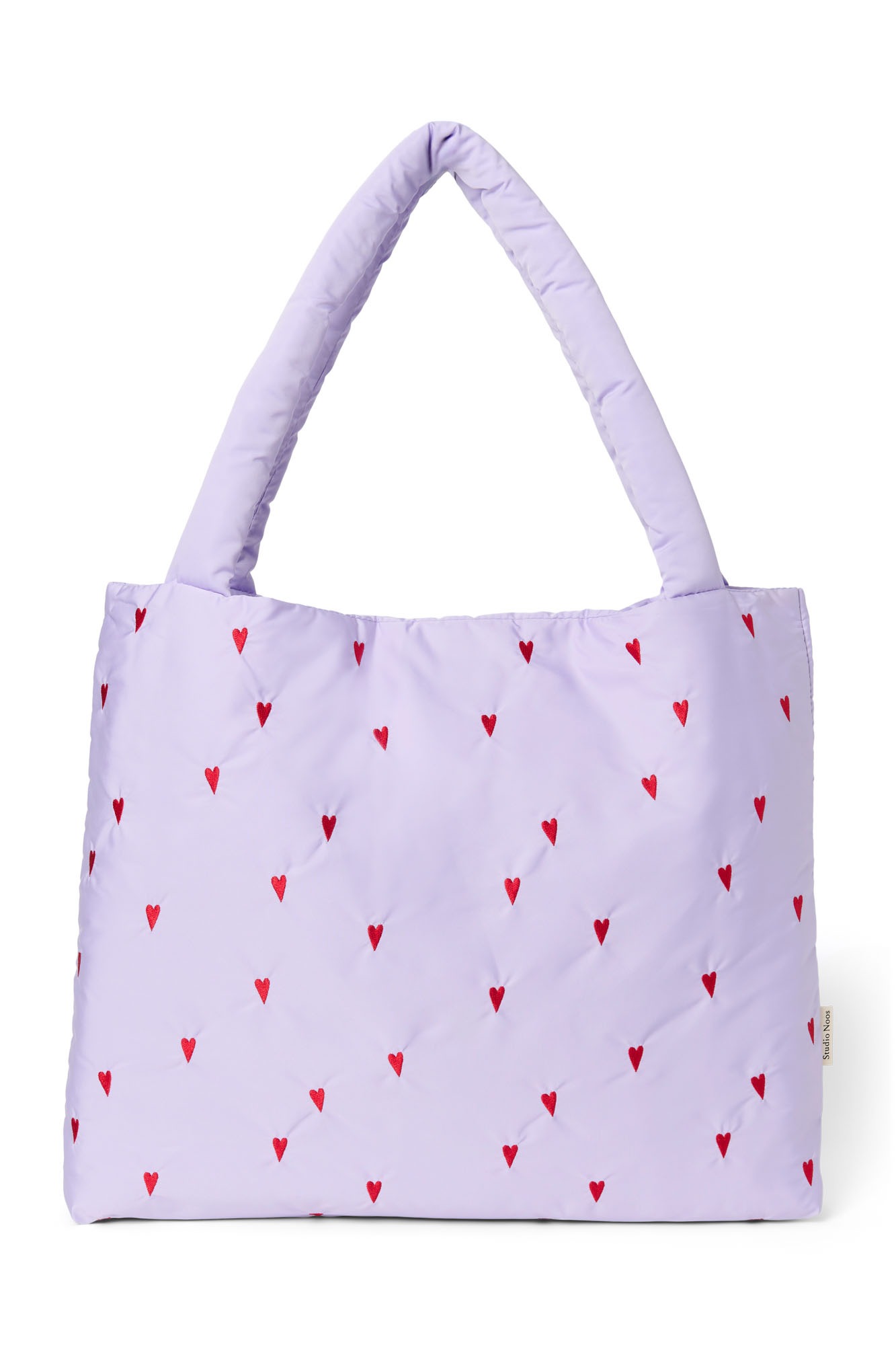 Studio Noos - Tasche Puffy Purple Hearts