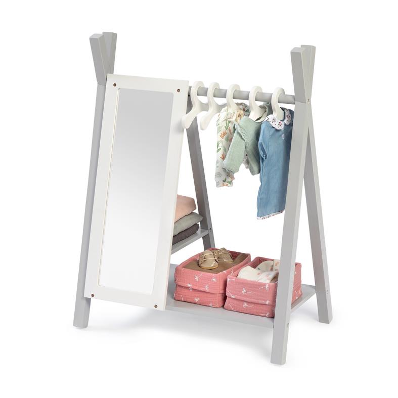 Musterkind - Puppen-Garderobe VIOLA grau/weiß
