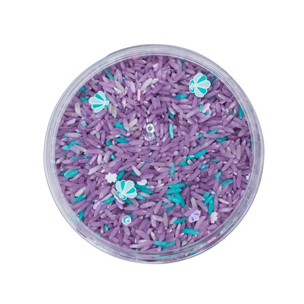 Leukmetletters - Sensorikspielzeug Play Rice 400g Meerjungfrauen-Mix