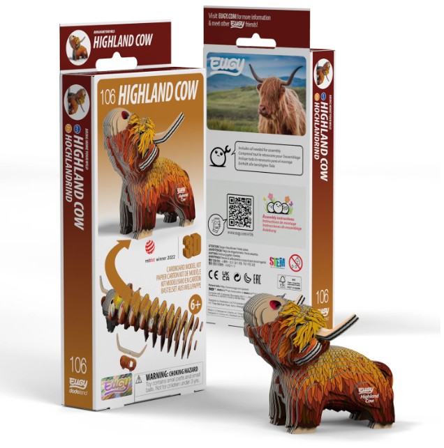 Eugy - 3D Bastelset Hochlandrind