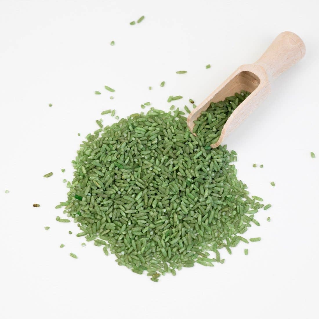 Leukmetletters - Sensorikspielzeug Play Rice 250g Forest Green
