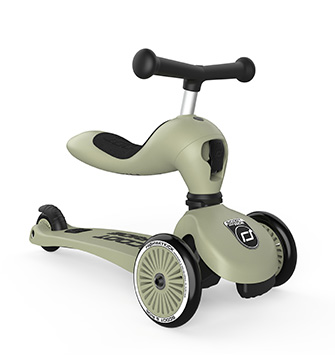 Scoot & Ride - Laufrad/Scooter Highwaykick 1 Olive