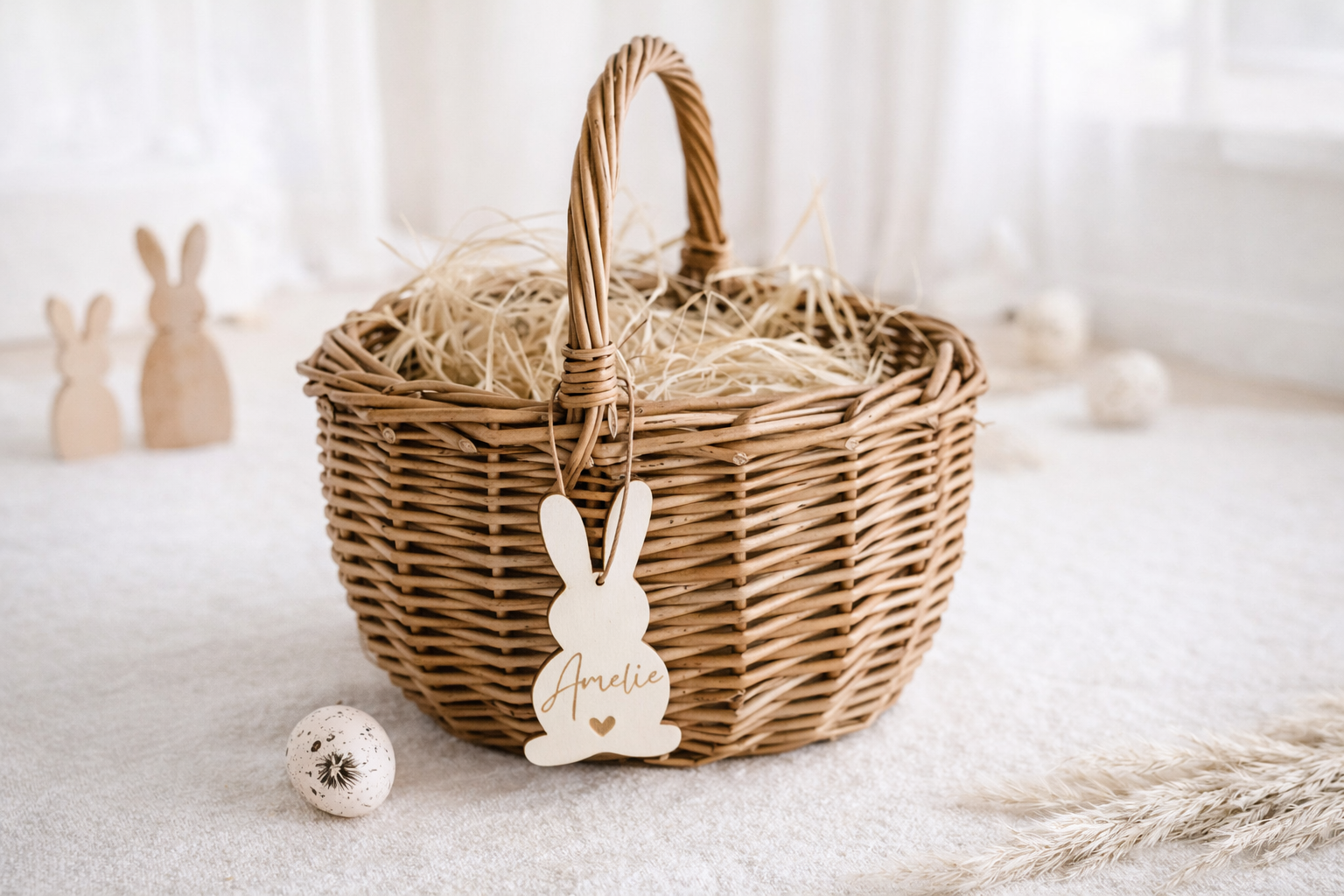 Invy Design - Osterkörbchen mit Holzanhänger