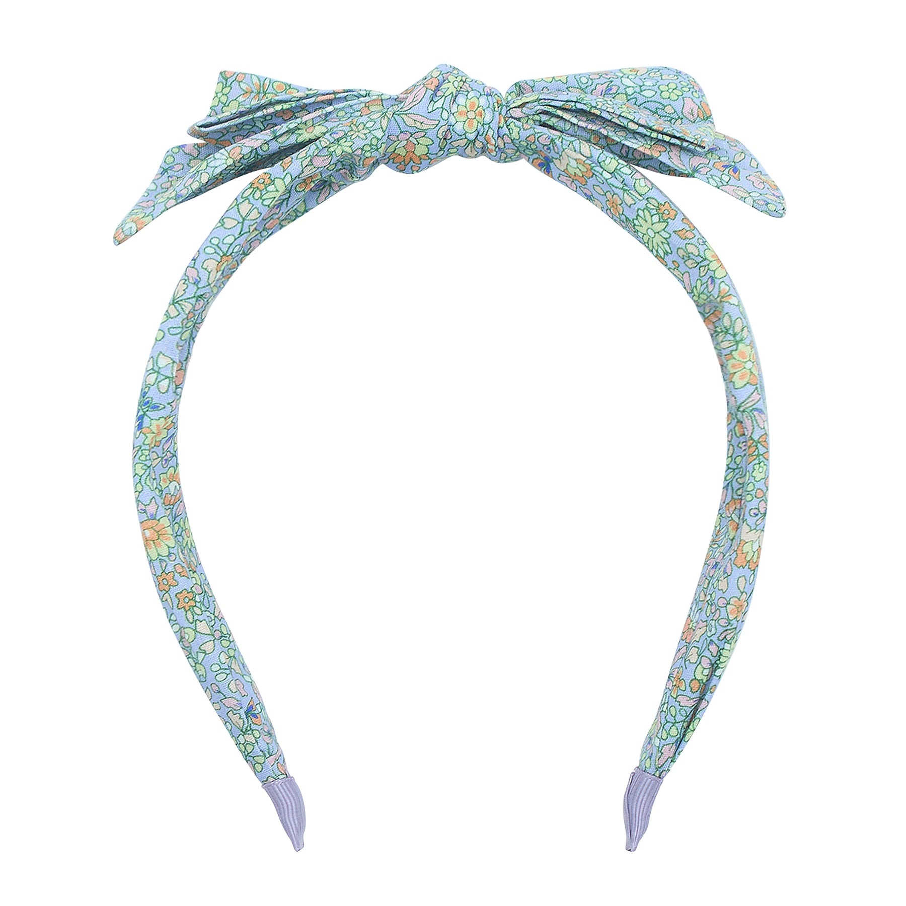 Mimi & Lula - Haarreif mit Schleife Blumen Blau