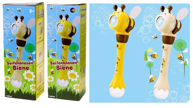 Fun Trading - Seifenblasen Biene mit Licht