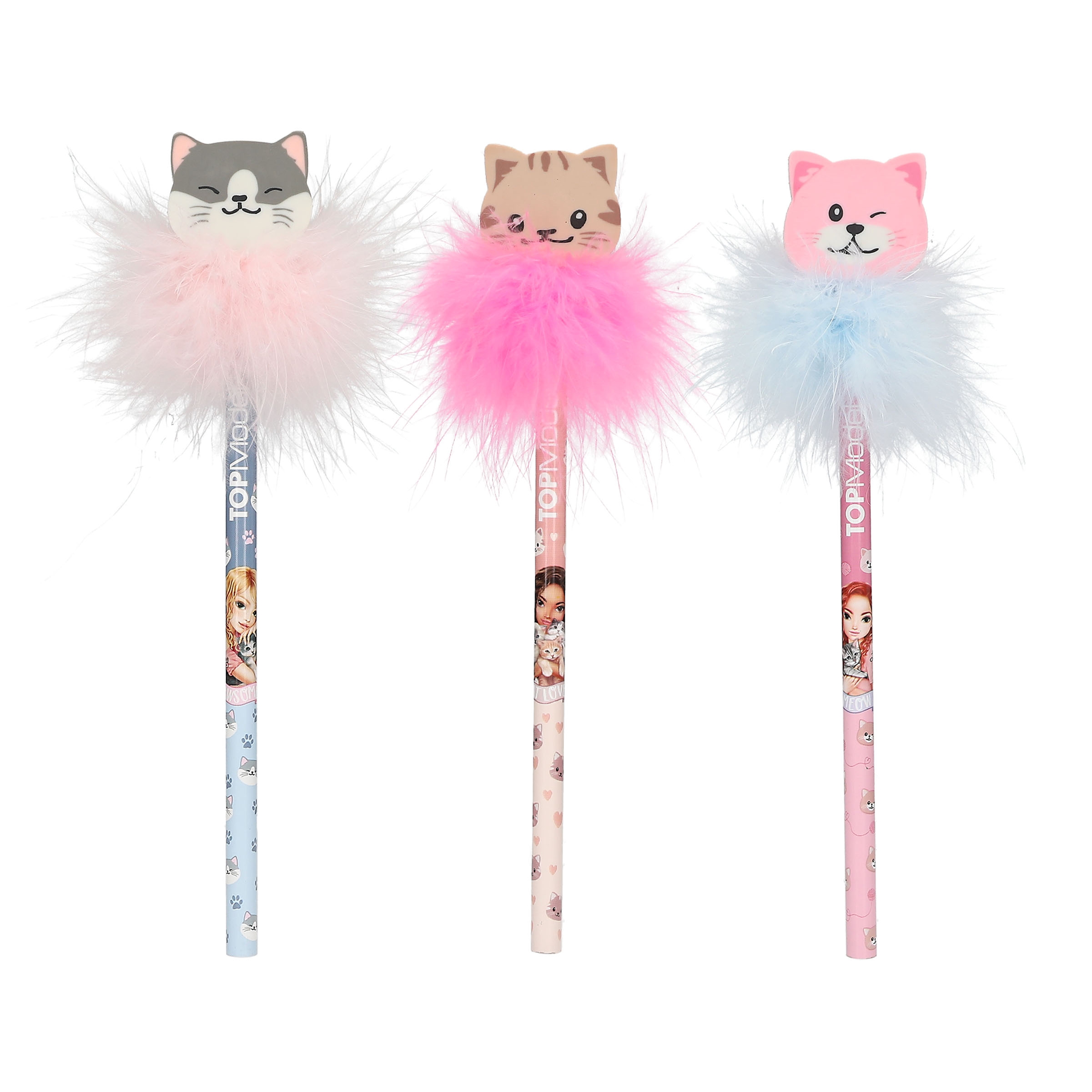 TOPModel - Bleistift mit Radier-Topper CAT LOVE TOPModel - Bleistift mit Radier-Topper CAT LOVE
